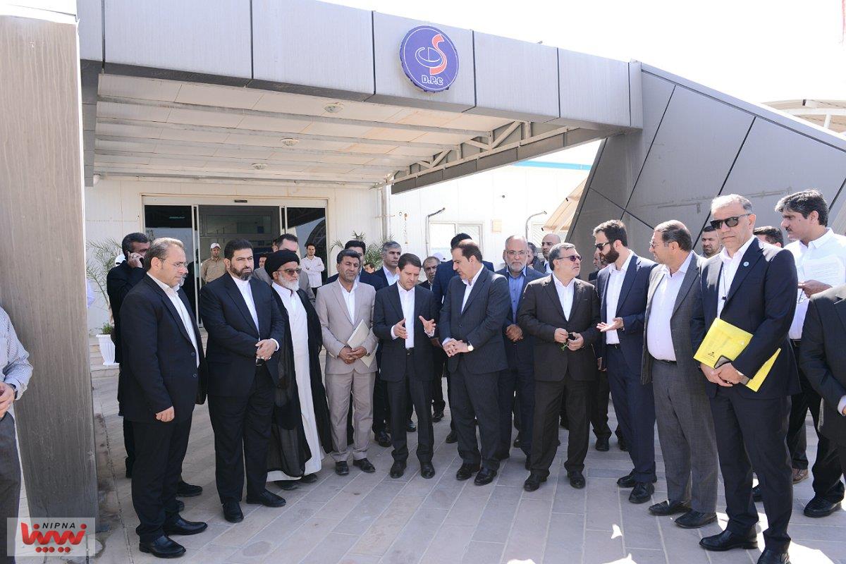 بازدید معاون وزیر نفت و مدیرعامل شرکت ملی صنایع پتروشیمی از پتروشیمی دهلران و سایت پتروپالایش دهلران و NGL 3100 10