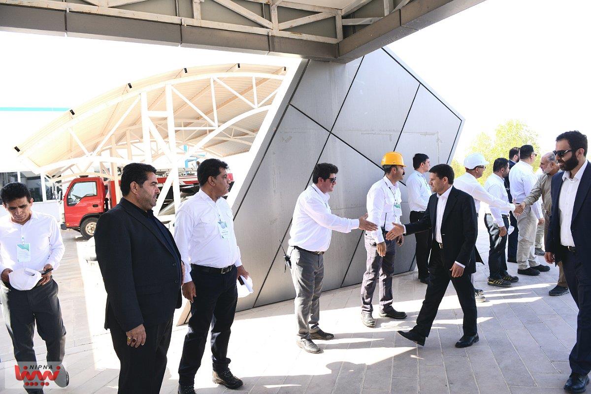 بازدید معاون وزیر نفت و مدیرعامل شرکت ملی صنایع پتروشیمی از پتروشیمی دهلران و سایت پتروپالایش دهلران و NGL 3100 15