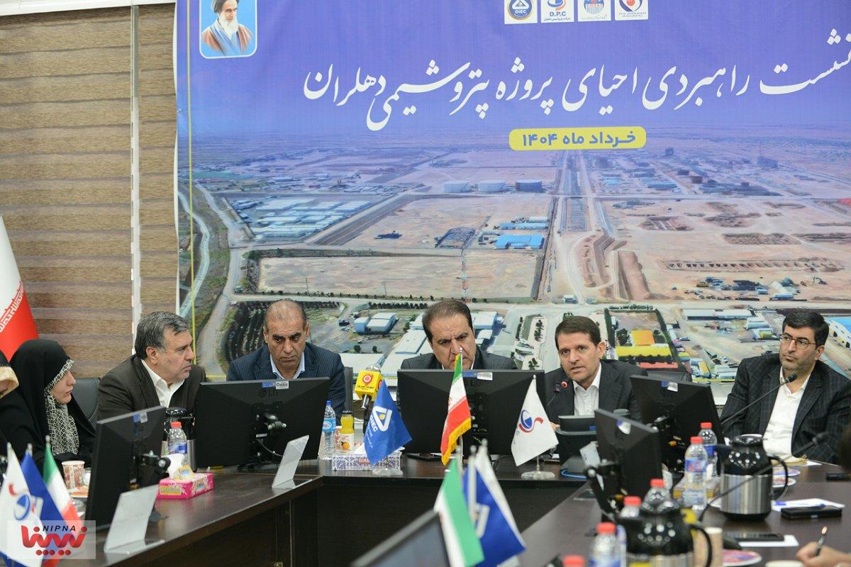 بازدید معاون وزیر نفت و مدیرعامل شرکت ملی صنایع پتروشیمی از پتروشیمی دهلران و سایت پتروپالایش دهلران و NGL 3100 17