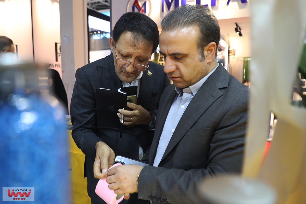 بازدید مدیر توسعه صنایع پایین دستی در چهارمین روز از نوزدهمین نمایشگاه بین المللی ایران پلاست 15