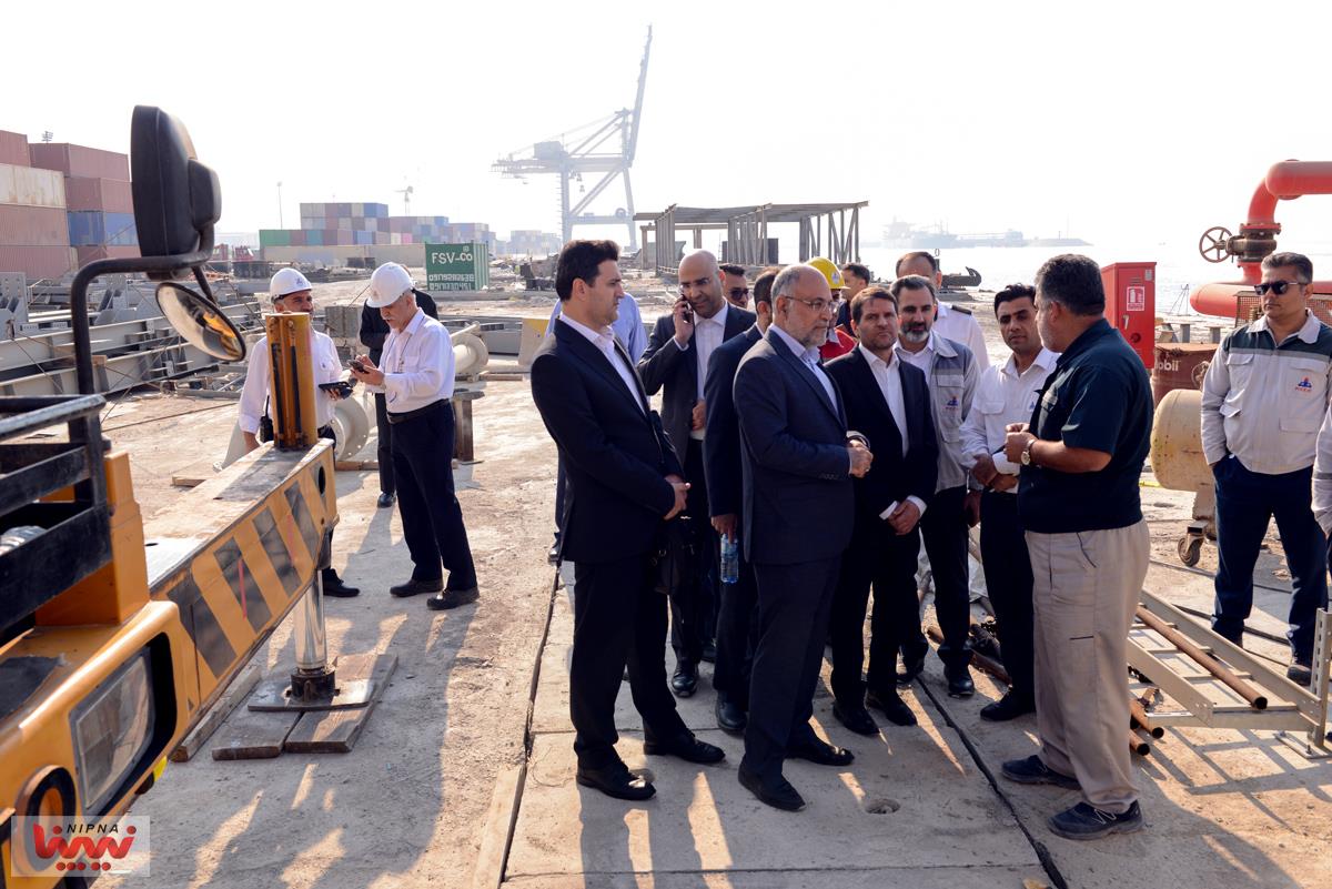 گزارش تصویری بازدید معاون وزیر نفت و مدیرعامل شرکت ملی صنایع پتروشیمی از شرکت پایانه ها و مخازن و پتروشیمی نوری 24
