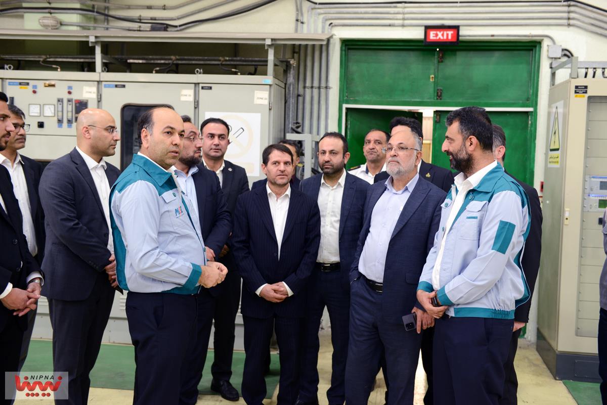 گزارش تصویری بازدید معاون وزیر نفت و مدیرعامل شرکت ملی صنایع پتروشیمی از پتروشیمی مبین انرژی خلیج فارس 7