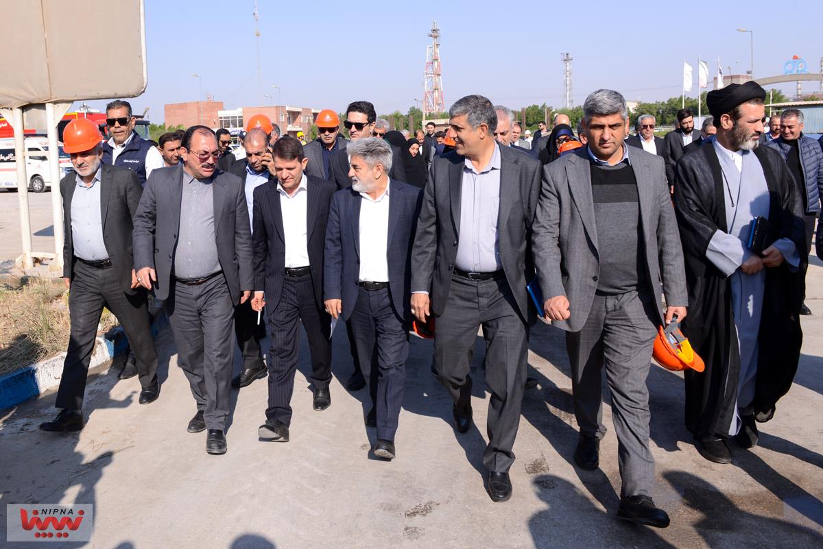 بازدید معاون وزیر نفت و مدیرعامل شرکت ملی صنایع پتروشیمی از پتروشیمی نخل آسماری 14