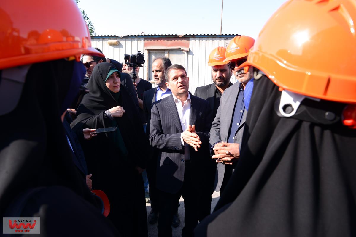 بازدید معاون وزیر نفت و مدیرعامل شرکت ملی صنایع پتروشیمی از پتروشیمی نخل آسماری 11