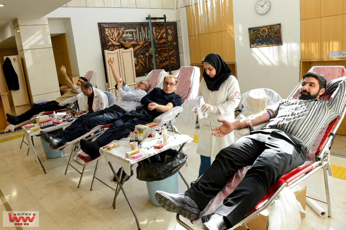 گزارش تصویری اهدای خون توسط کارکنان NPC به مناسبت دهه فجر 12