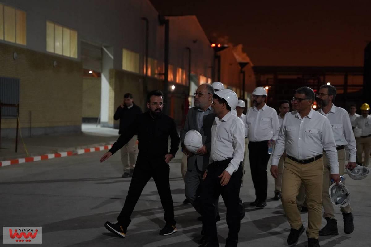 بازدید معاون وزیر نفت و مدیرعامل شرکت ملی صنایع پتروشیمی از پتروپالایش کنگان 10