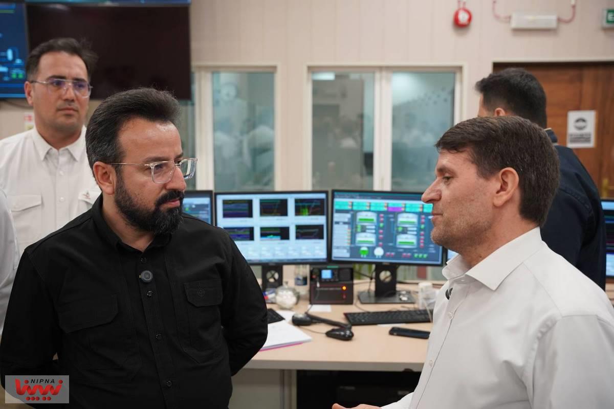 بازدید معاون وزیر نفت و مدیرعامل شرکت ملی صنایع پتروشیمی از پتروپالایش کنگان 13