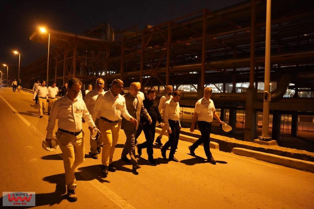 بازدید معاون وزیر نفت و مدیرعامل شرکت ملی صنایع پتروشیمی از پتروپالایش کنگان 4