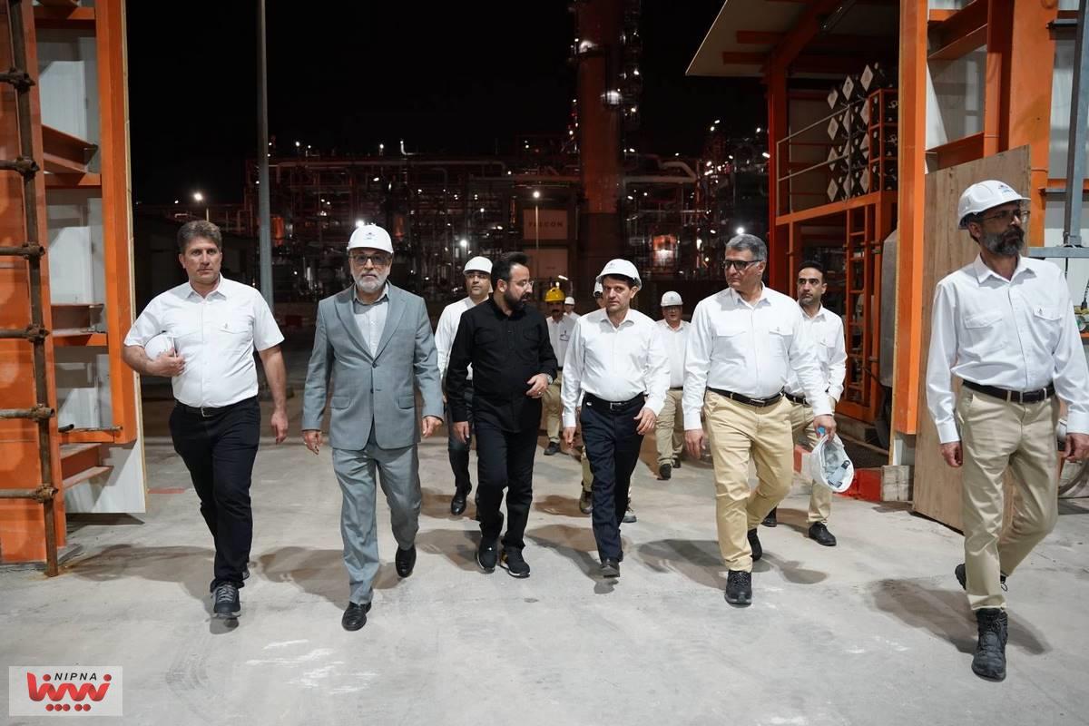 بازدید معاون وزیر نفت و مدیرعامل شرکت ملی صنایع پتروشیمی از پتروپالایش کنگان